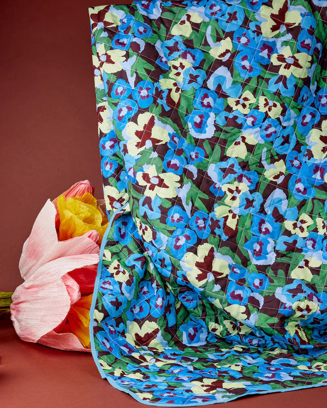Pansy Patch Picnic Rug