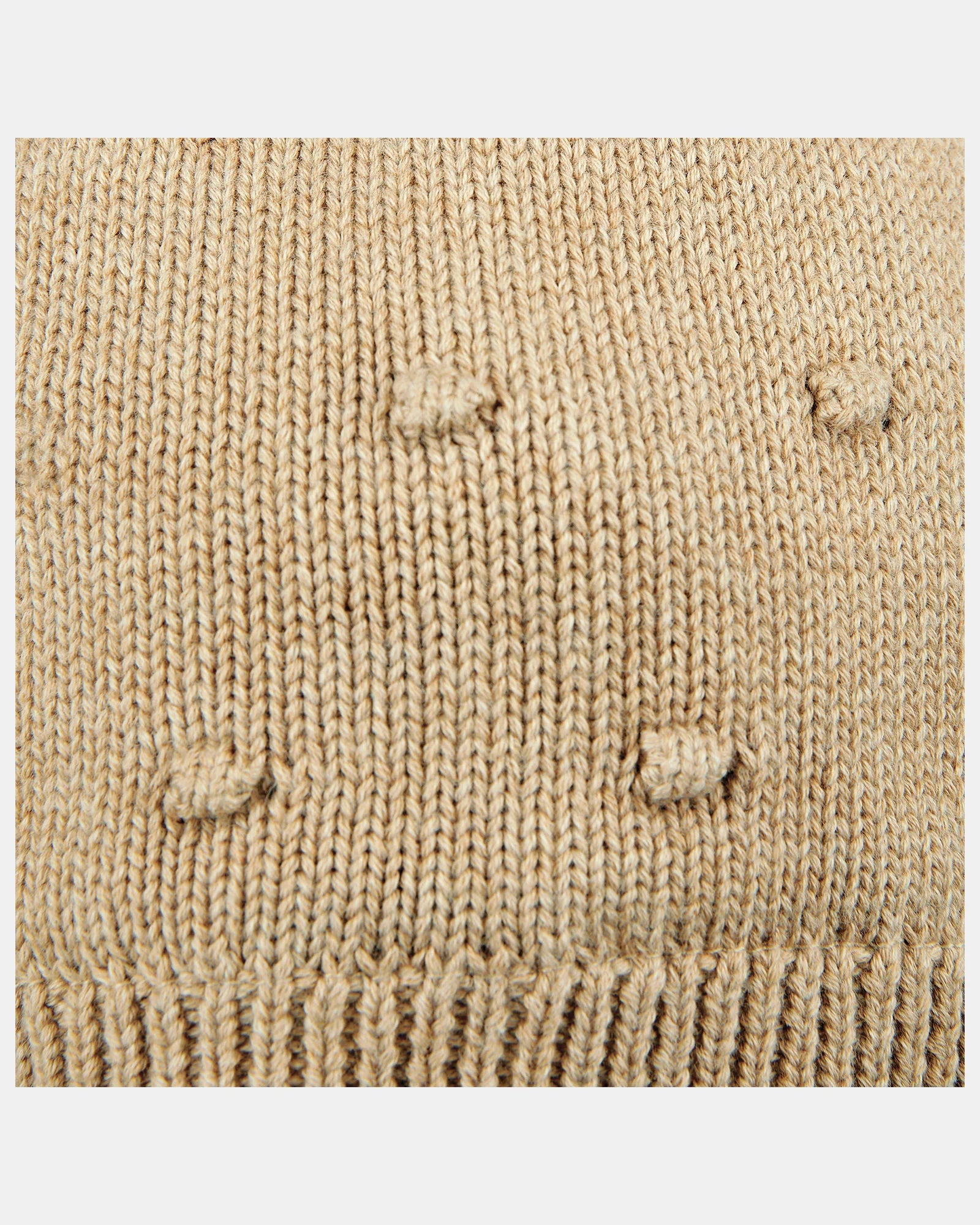 Organic Beanie Earmuff Popcorn - Driftwood
