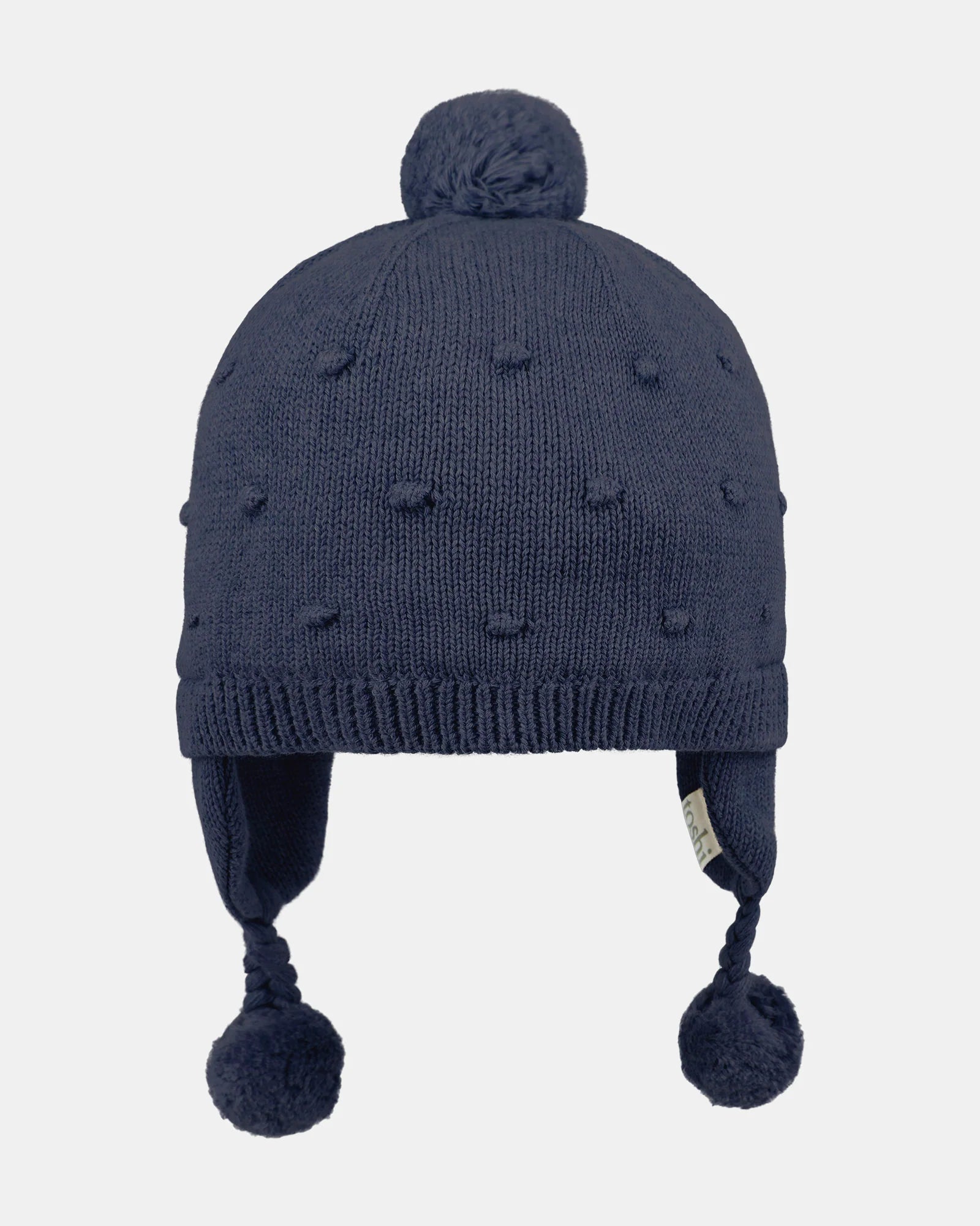 Organic Beanie Earmuff Popcorn - Ink