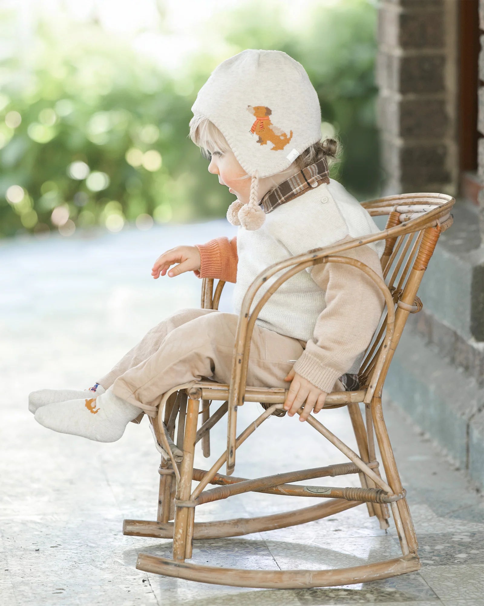 Organic Earmuff Mystical Beanie - Puppy Dog