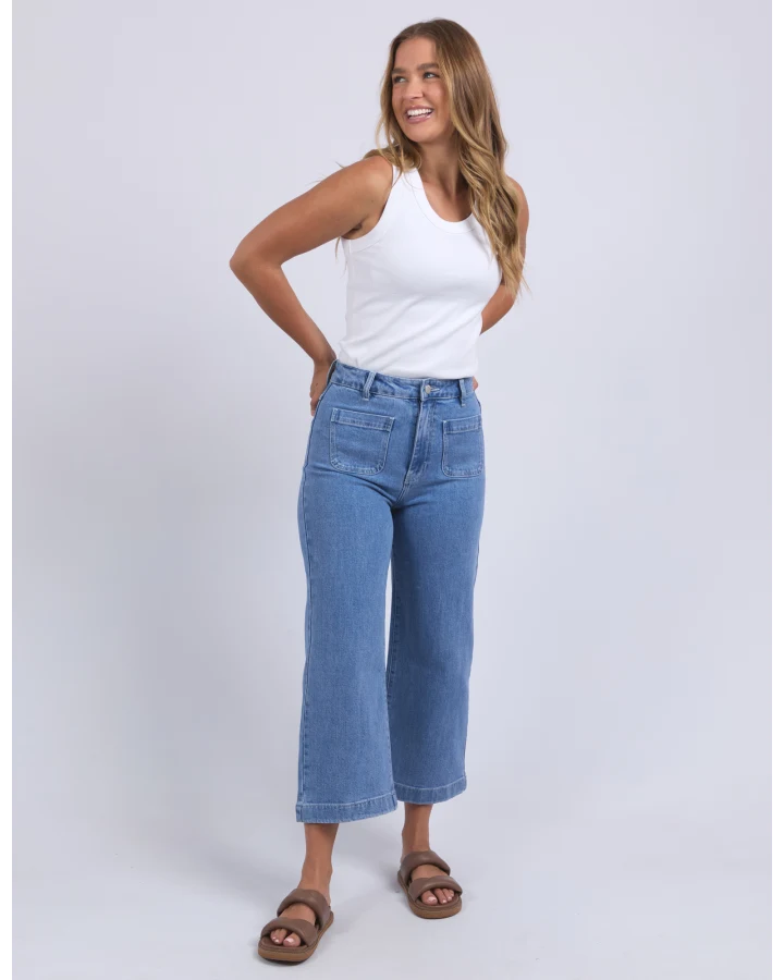 Sarah Crop Jean - Light blue
