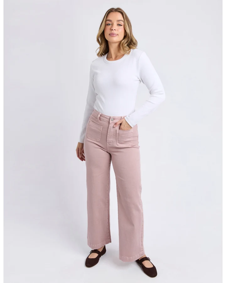 Sarah Crop Jean - Pink