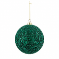 10cm Lustre Bauble | Green