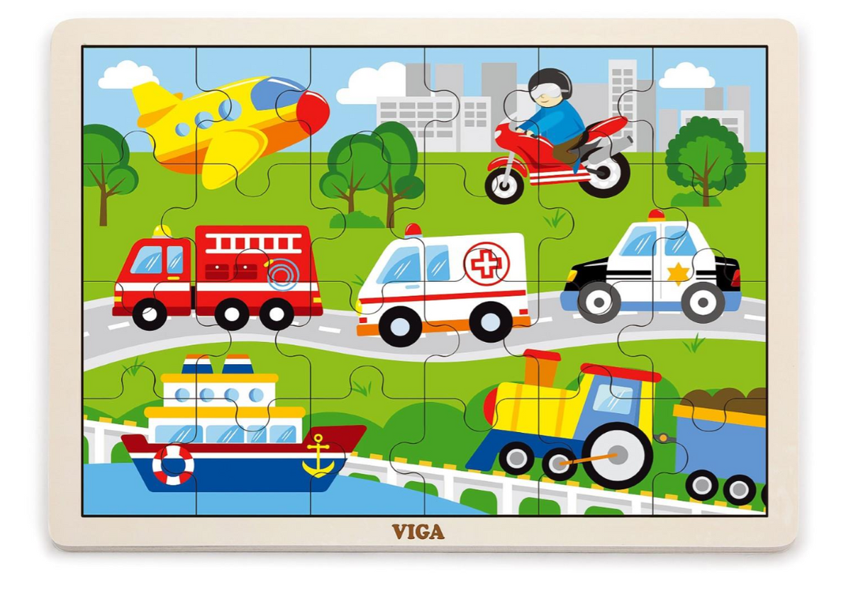 24 Piece Puzzle | Vehicles