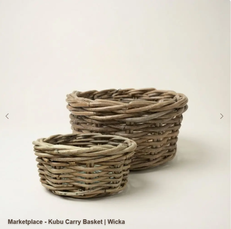 Wicka Basket | York Round Kubu Basket
