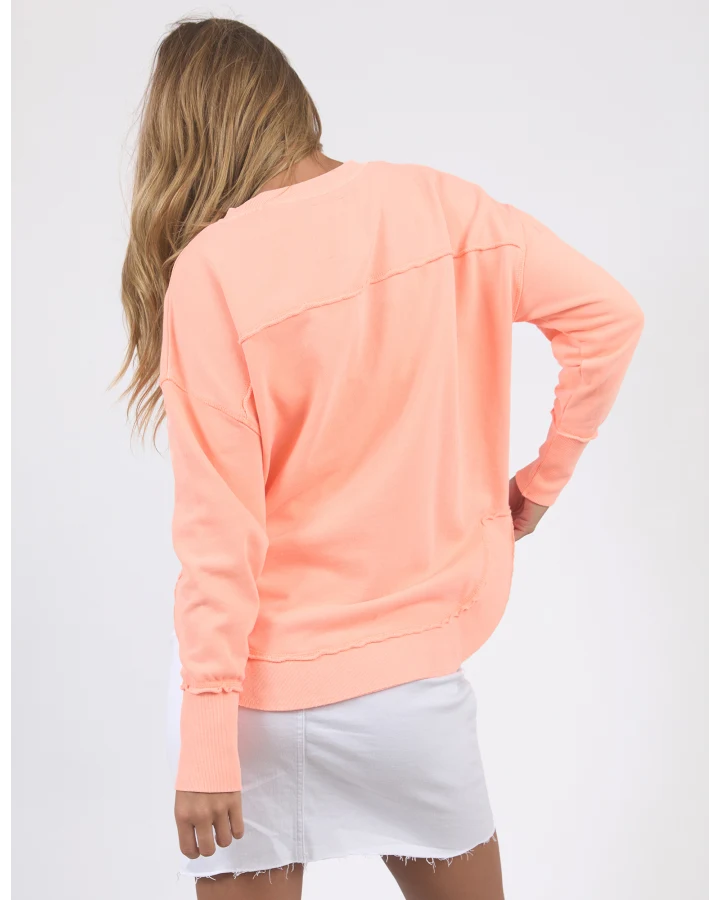 Simplified Crew - Neon Peach