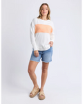 Simplified Crew - Vintage White & Peach