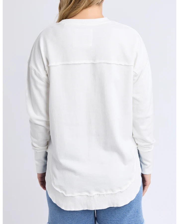 Simplified Crew - Vintage White & Peach