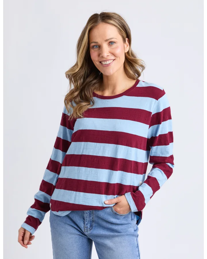Spritz Long Sleeve Tee - Plum