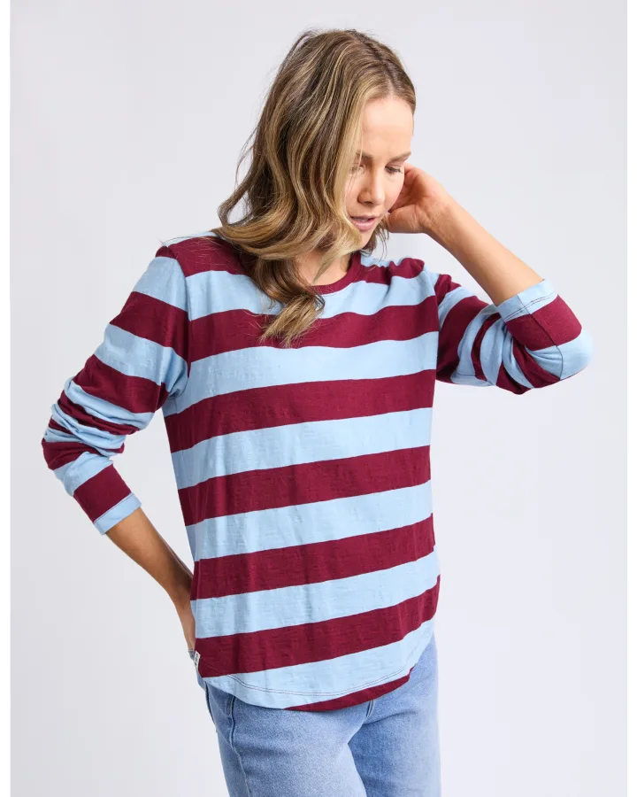 Spritz Long Sleeve Tee - Plum