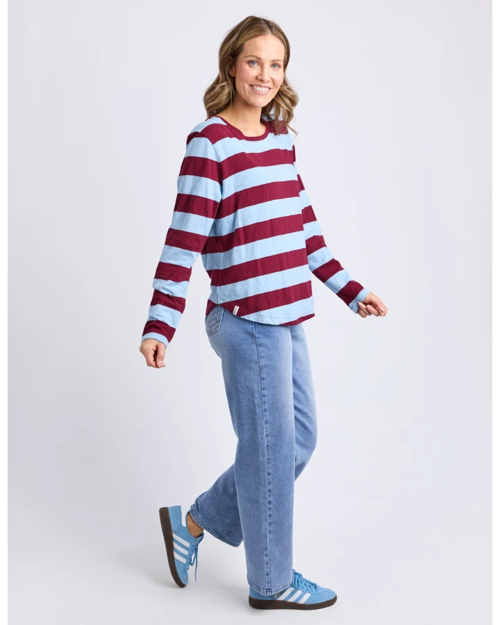 Spritz Long Sleeve Tee - Plum