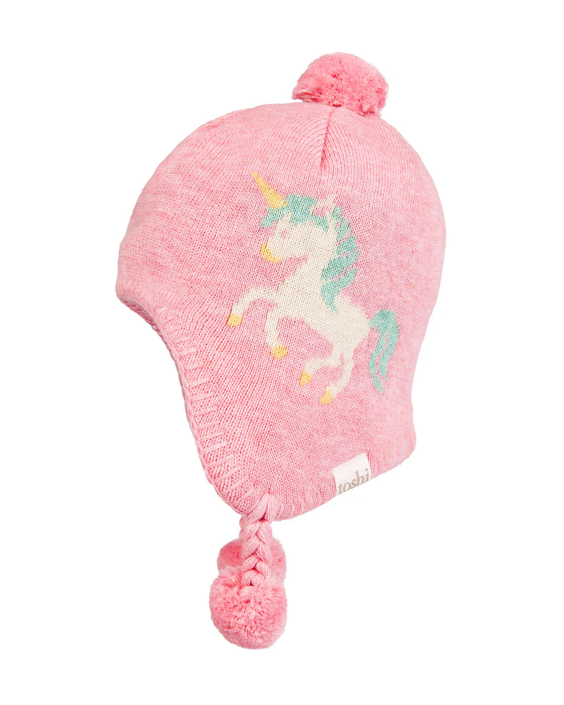 Organic Beanie Earmuff Storytime - Unicorn