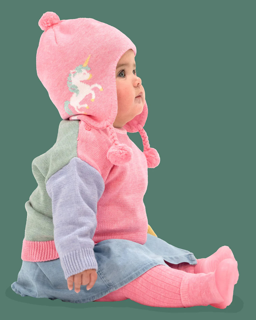 Organic Beanie Earmuff Storytime - Unicorn