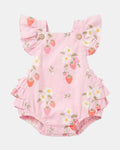 Toshi Baby Romper Strawberry Fields | Blossom