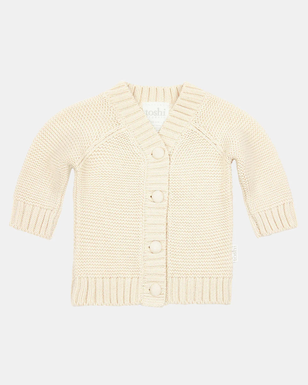 Andy Organic Cardigan Feather - Toshi