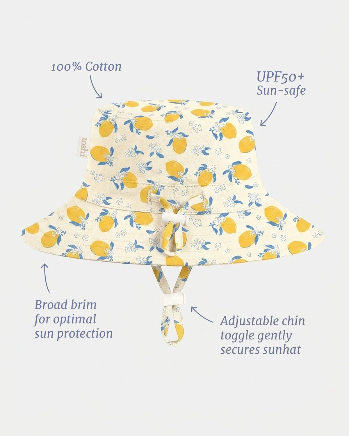 Lemonade Cream Sunhat UPF 50+ | Toshi