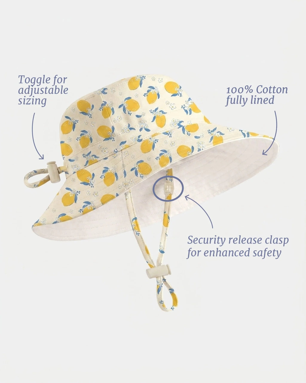 Lemonade Cream Sunhat UPF 50+ | Toshi