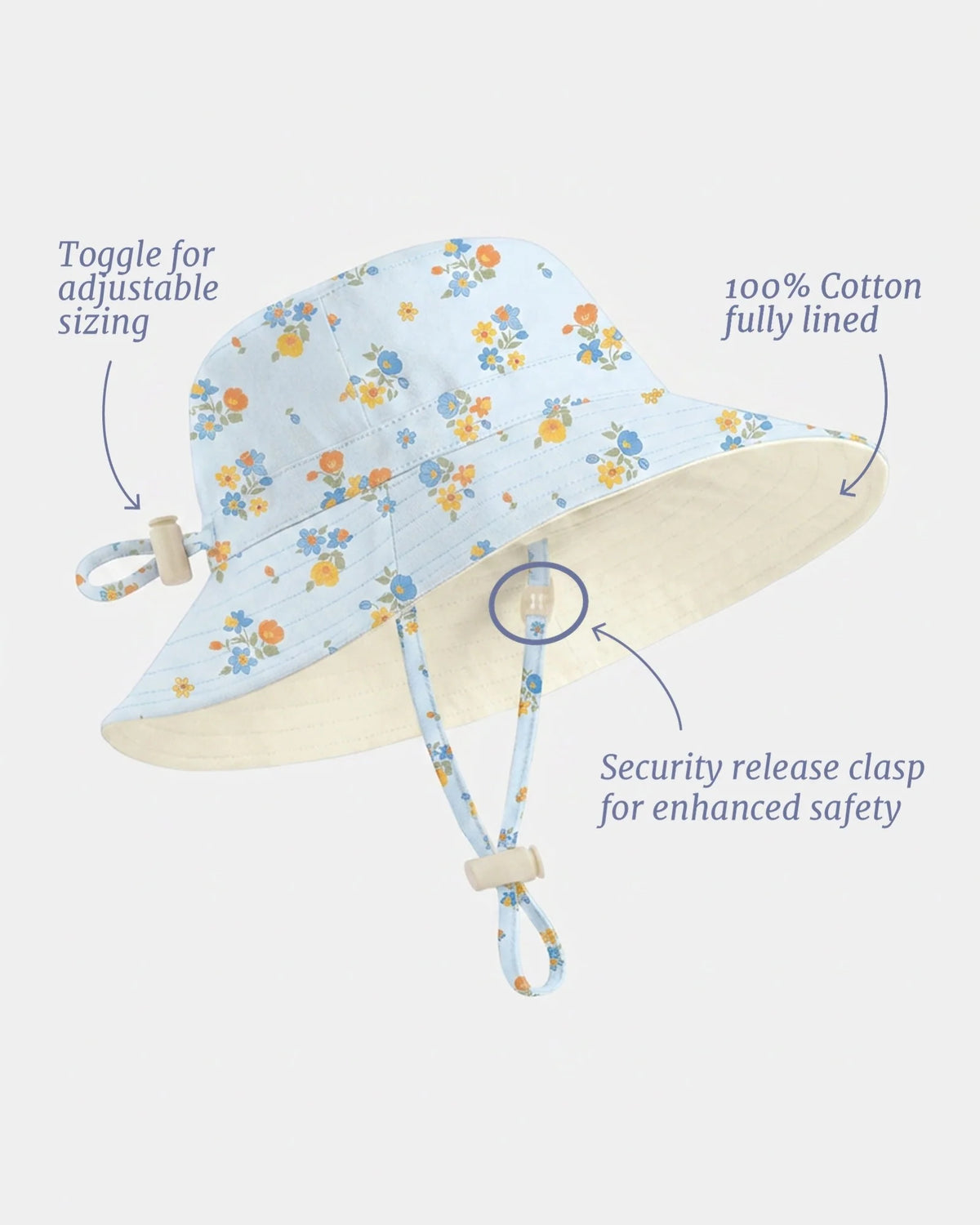 Aqua Maddie Sunhat UPF 50+ | Toshi