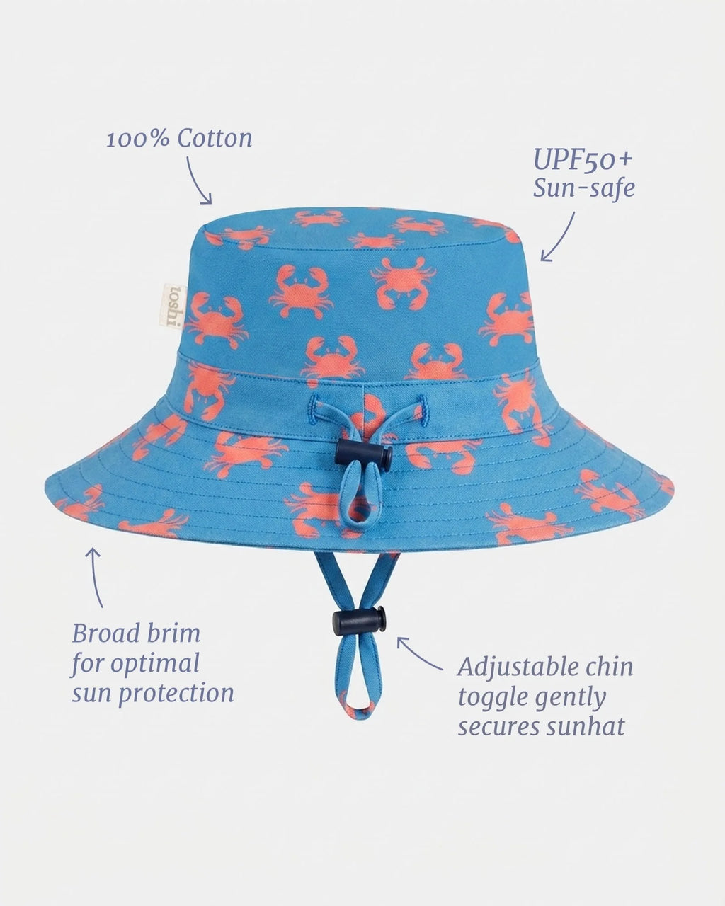 Sunhat Tide Mud Crabs UPF 50+ | Toshi