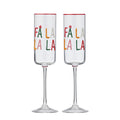 Fa La La La Glass Flute | Set of 2