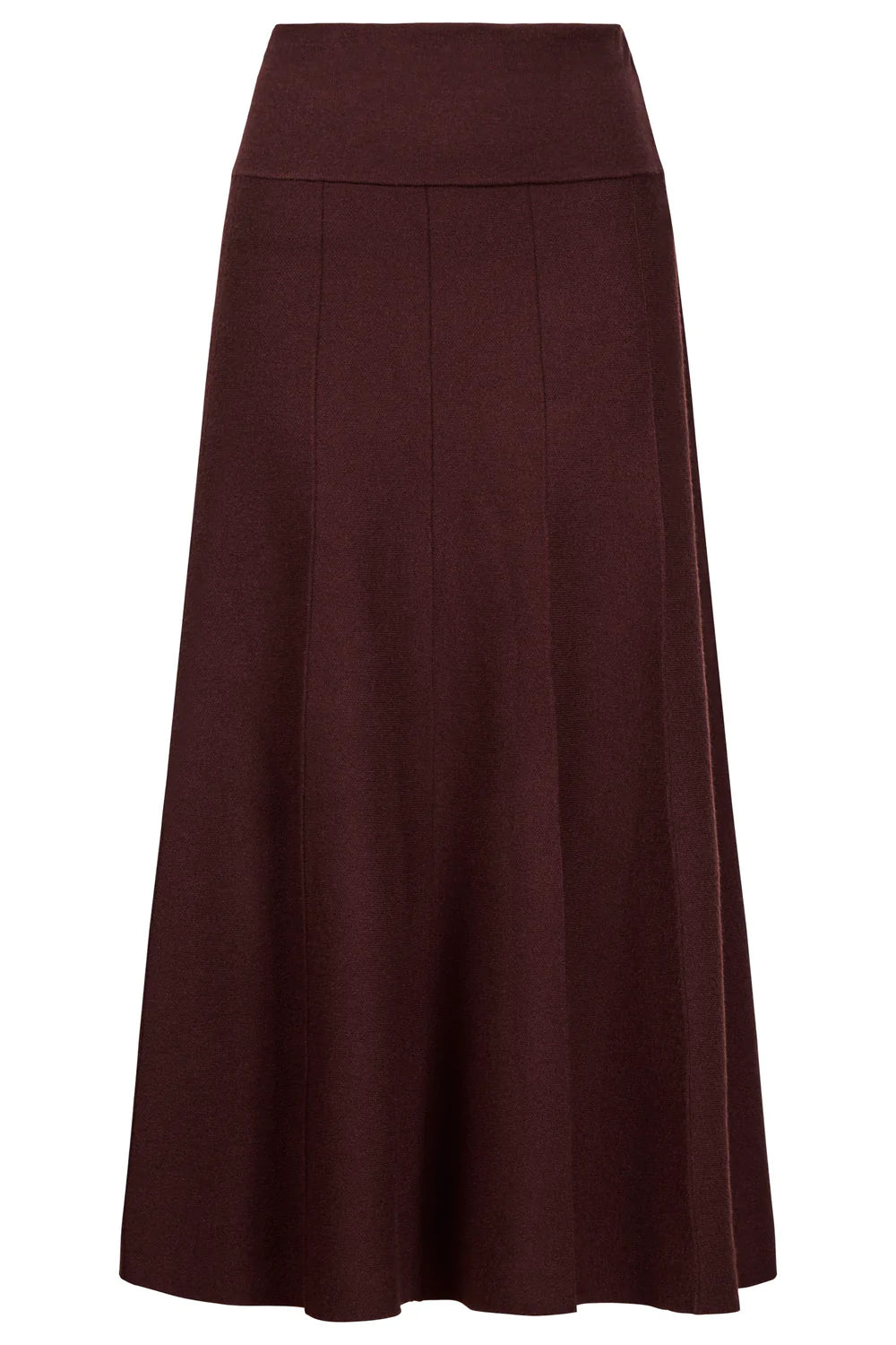 Zala Knit Skirt - Mahogany