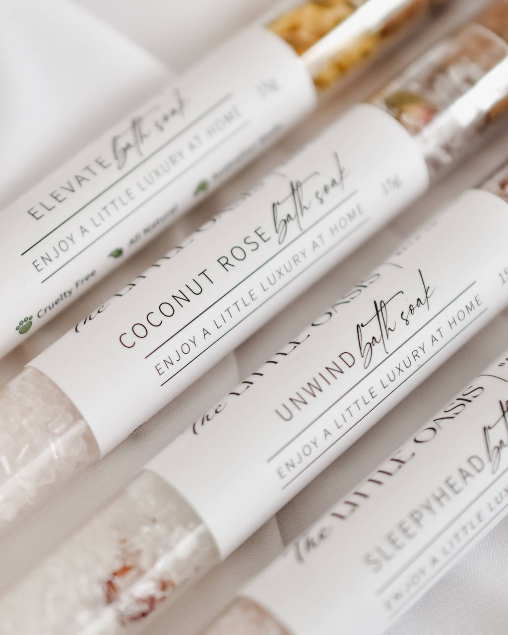 Coconut Rose Magnesium Bath Soak | Test Tube