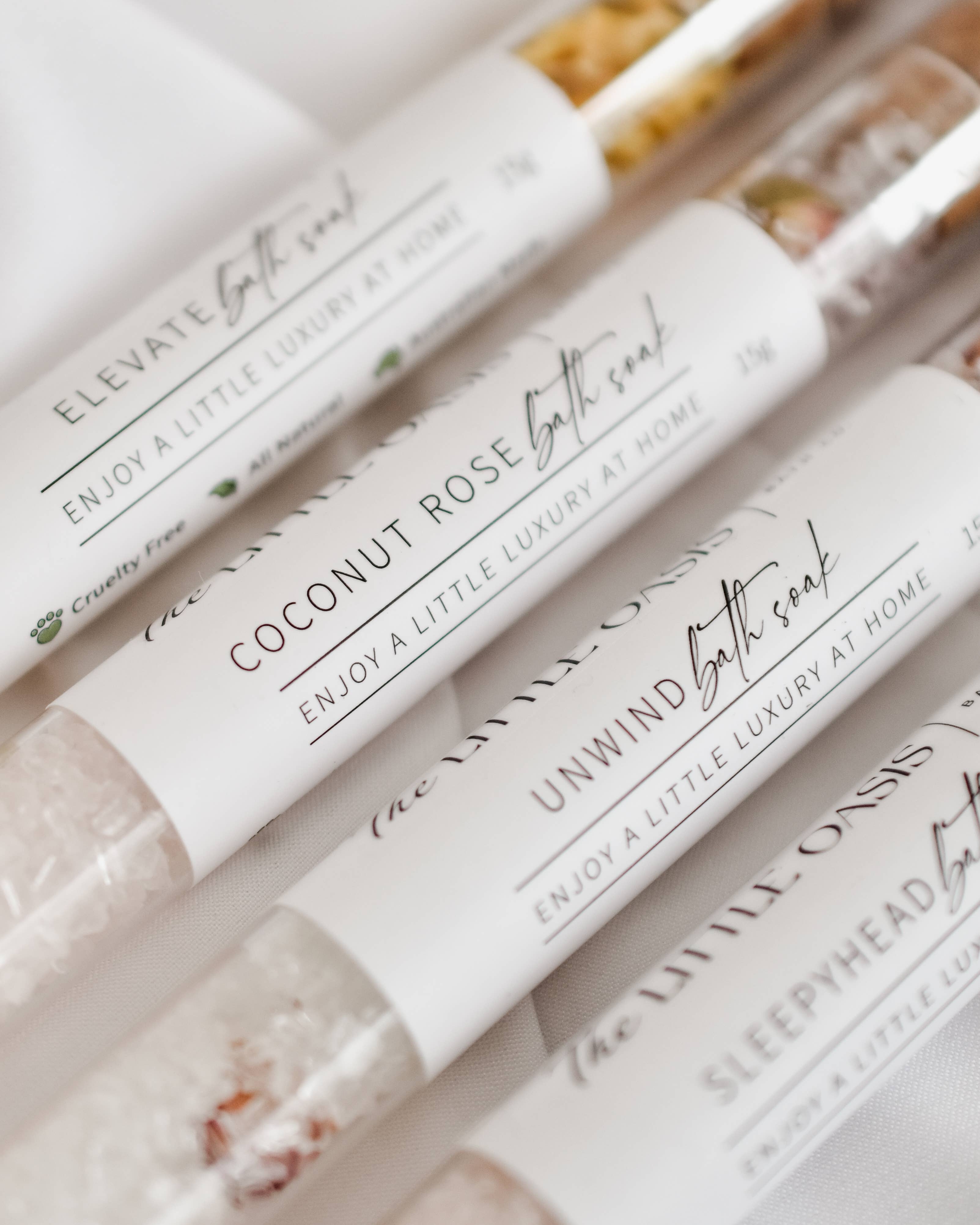 Coconut Rose Magnesium Bath Soak | Test Tube