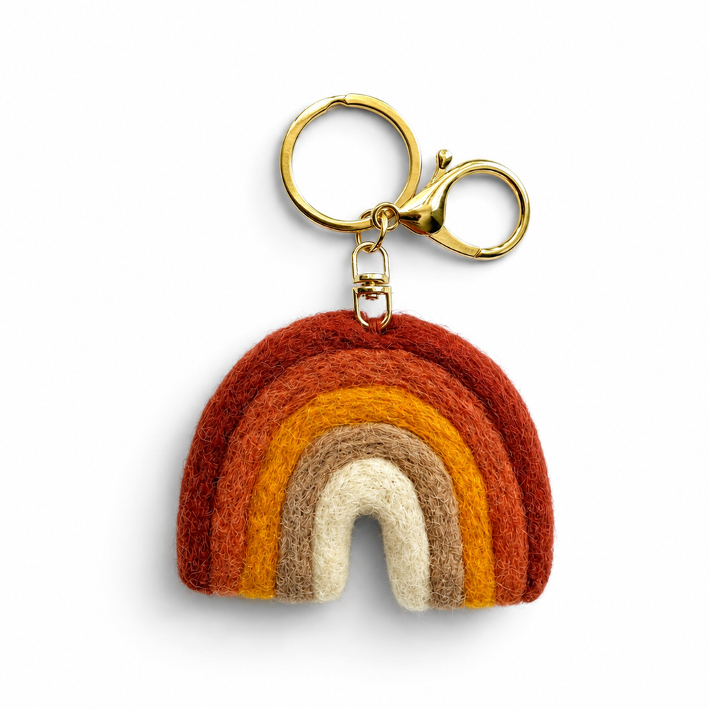 Felt Rainbow Keychain