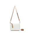 Dana White & Tan Crossbody Bag