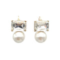 Maggie Earrings | Clear Crystal