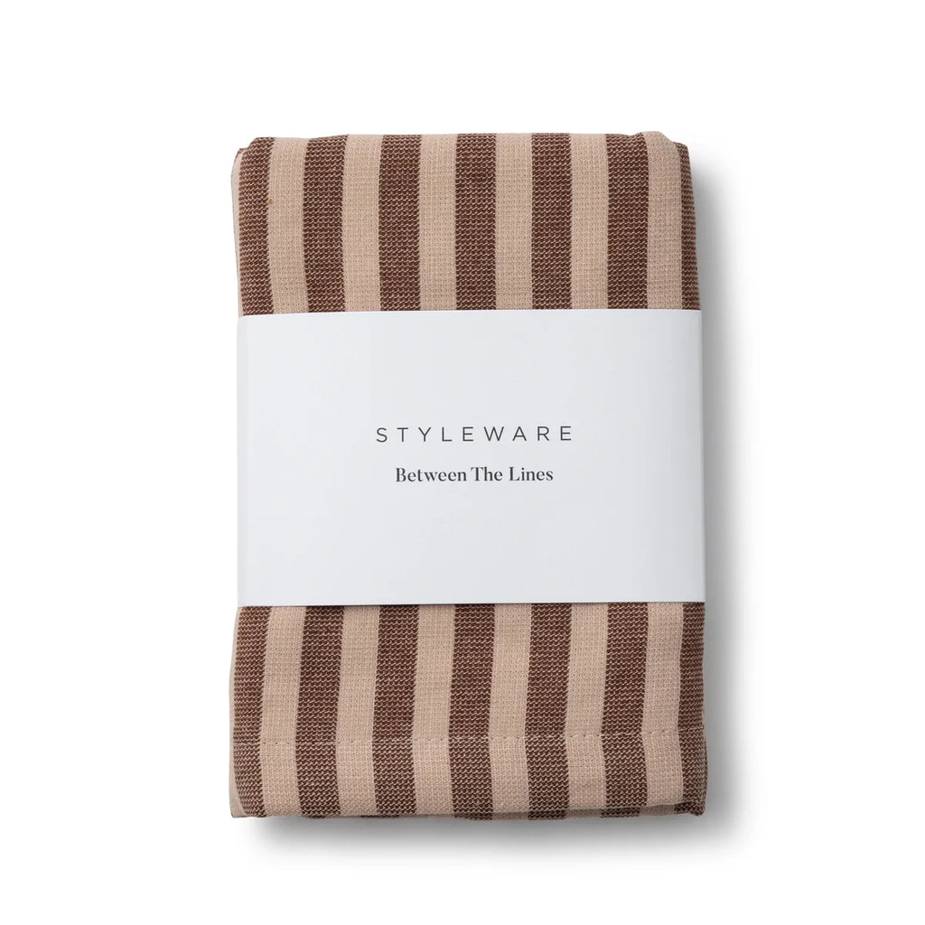 Styleware Between The Lines Tea Towel | Choc Malt