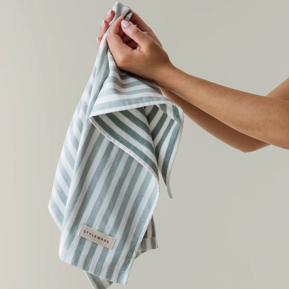 Styleware Between The Lines Tea Towel | Matcha