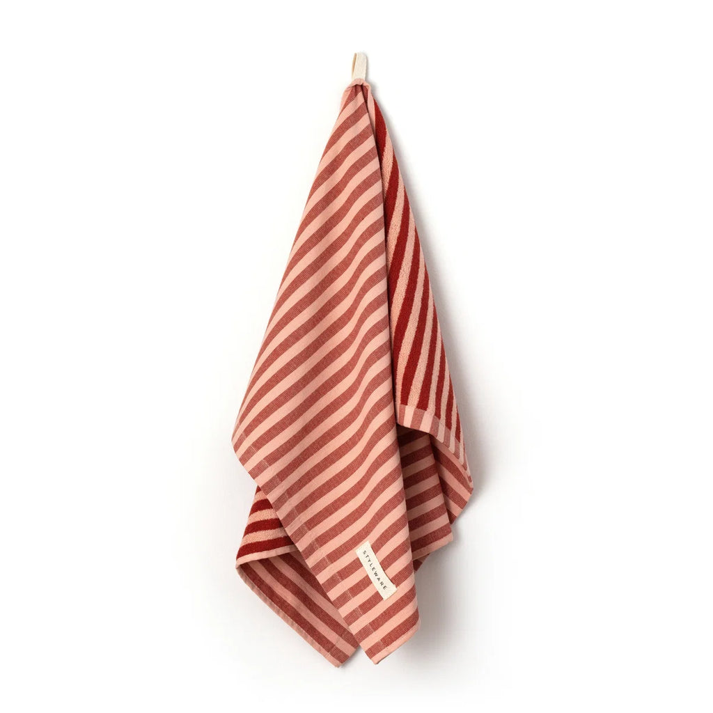 Styleware Between The Lines Tea Towel | Red Velvet