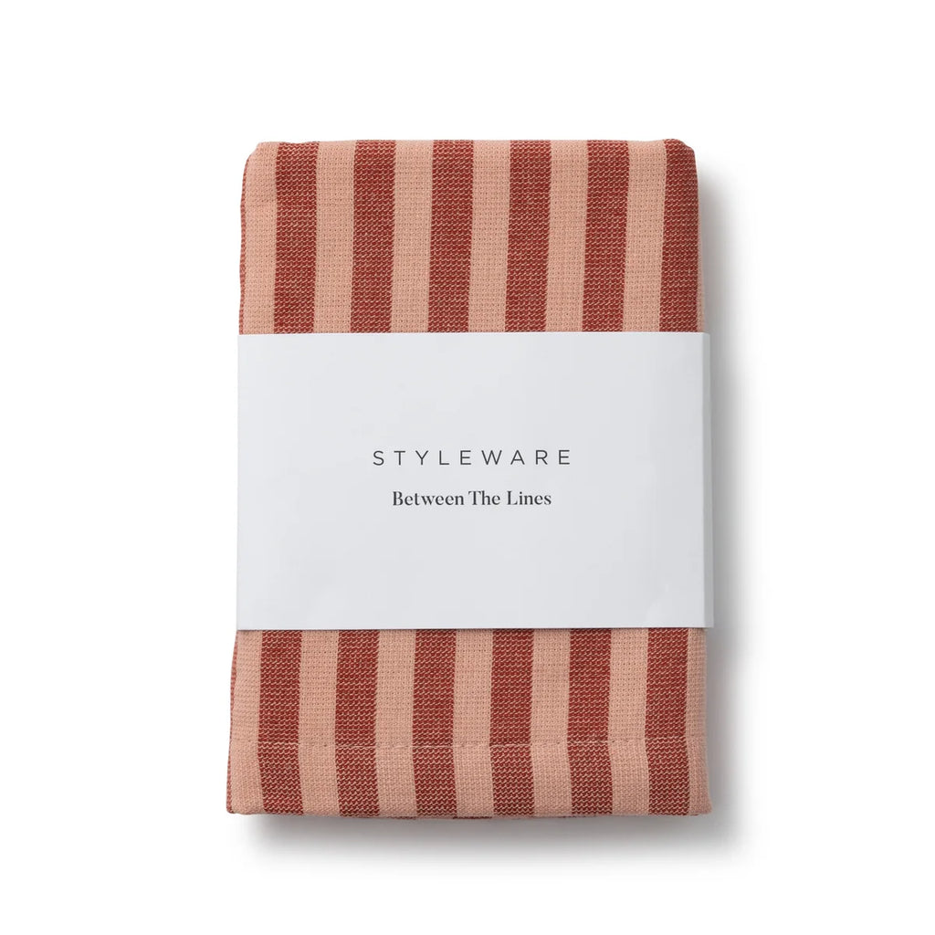 Styleware Between The Lines Tea Towel | Red Velvet