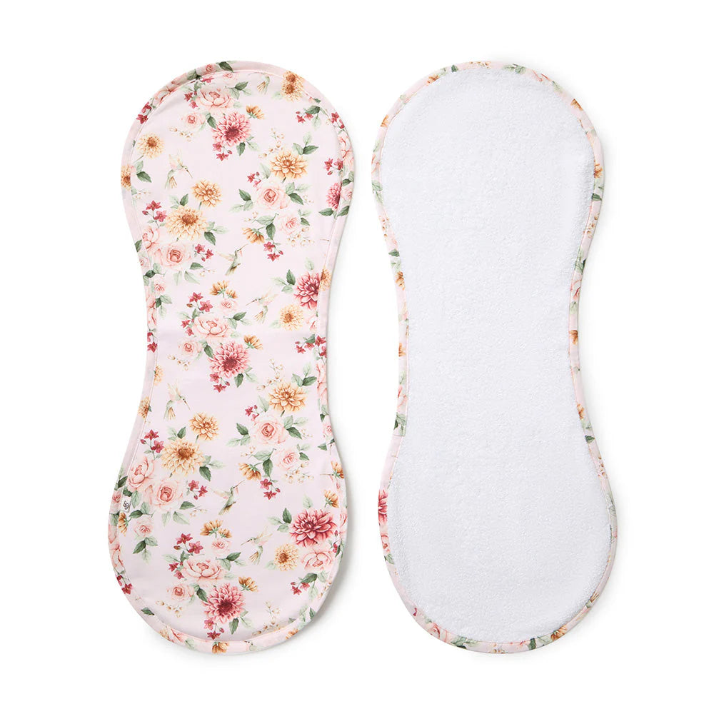 Snuggle Hunny Birds & Blooms Organic Cotton Burp Cloth
