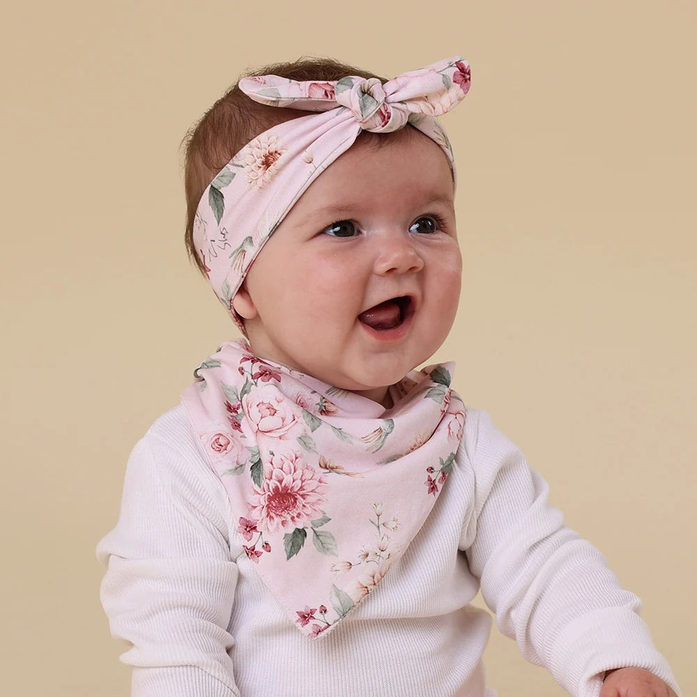Snuggle Hunny Birds & Blooms Organic Dribble Bib