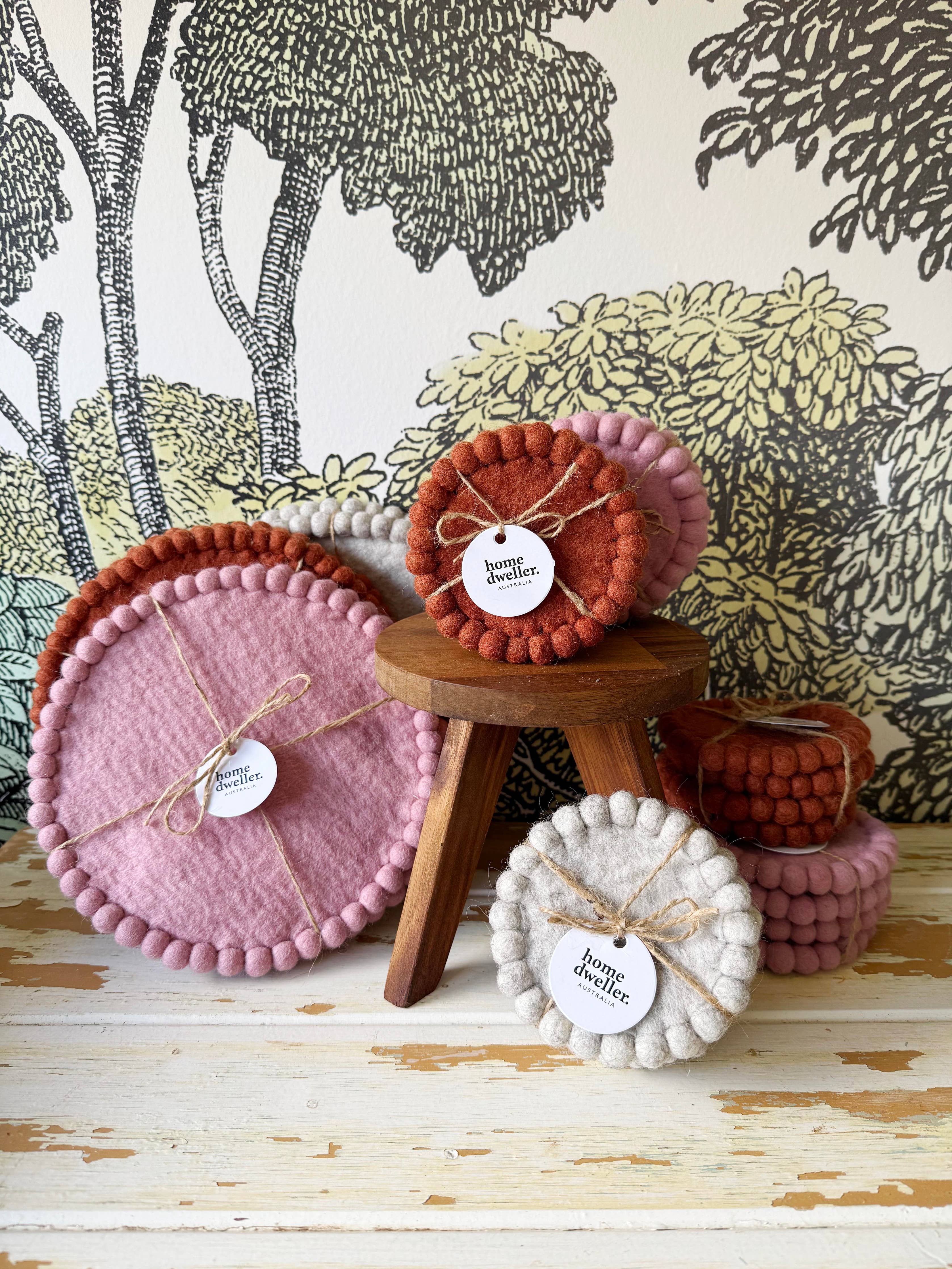 Felt Trivet Set - Cloud