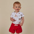 Snuggle Hunny Red Organic Shorts