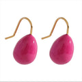 Alice Pink Enamel Drop Earrings