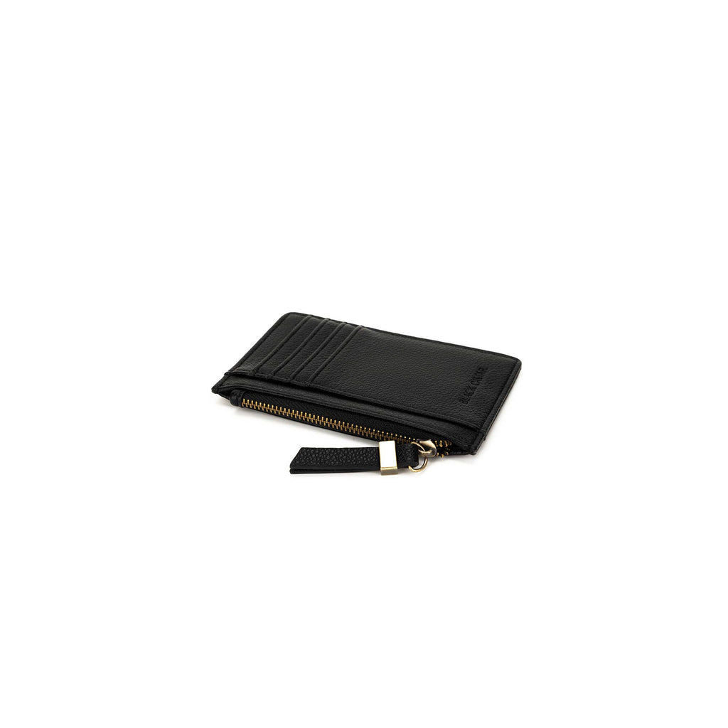 Ines Black Card Holder/Coin Purse