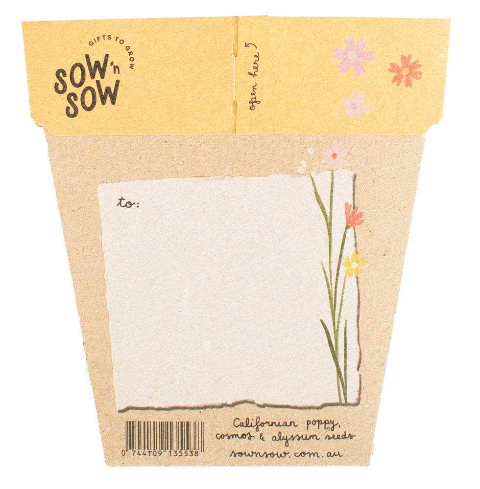 Wildflowers Gift of Seeds | Sow 'n Sow