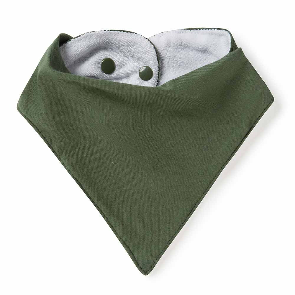 Snuggle Hunny Olive Organic Dribble Bib