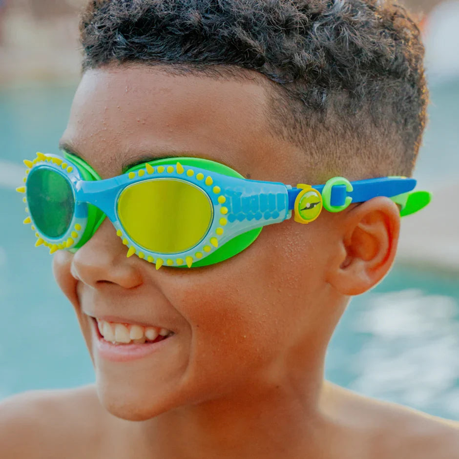 Jurassic Dive Stego Splash Green Swim Goggles
