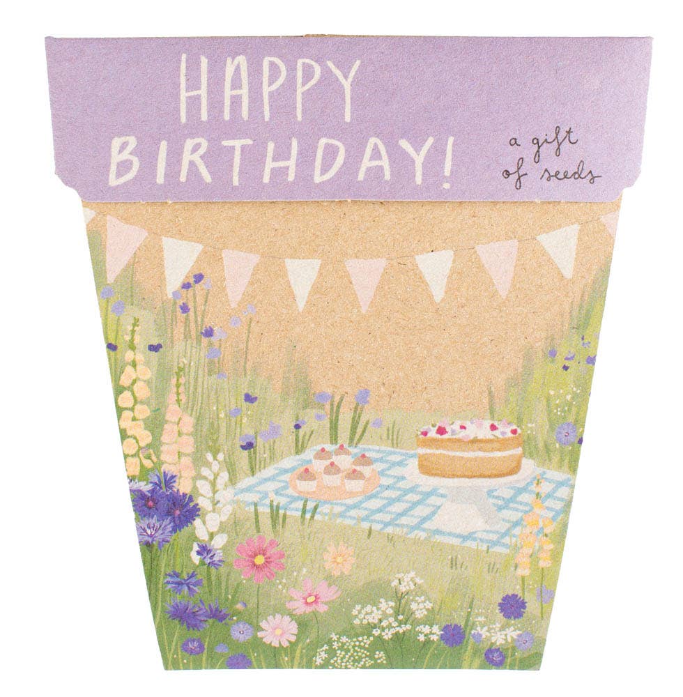 Happy Birthday Picnic Gift of Seeds | Sow 'n Sow