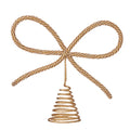 Lametta Bow Tree Topper | Gold