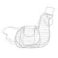 Ivory Chook Metal Basket