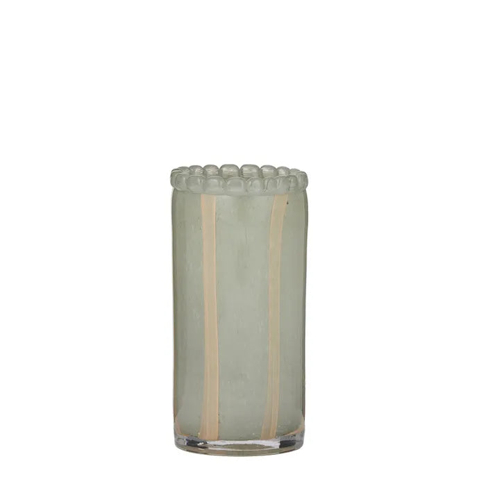Pettine Glass Vase | Steel 23.5cm