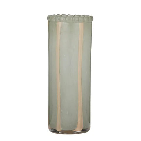 Pettine Glass Vase | Steel 35cm