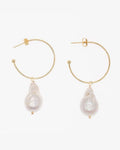 Prue Freshwater Pearl Earrings - Gold