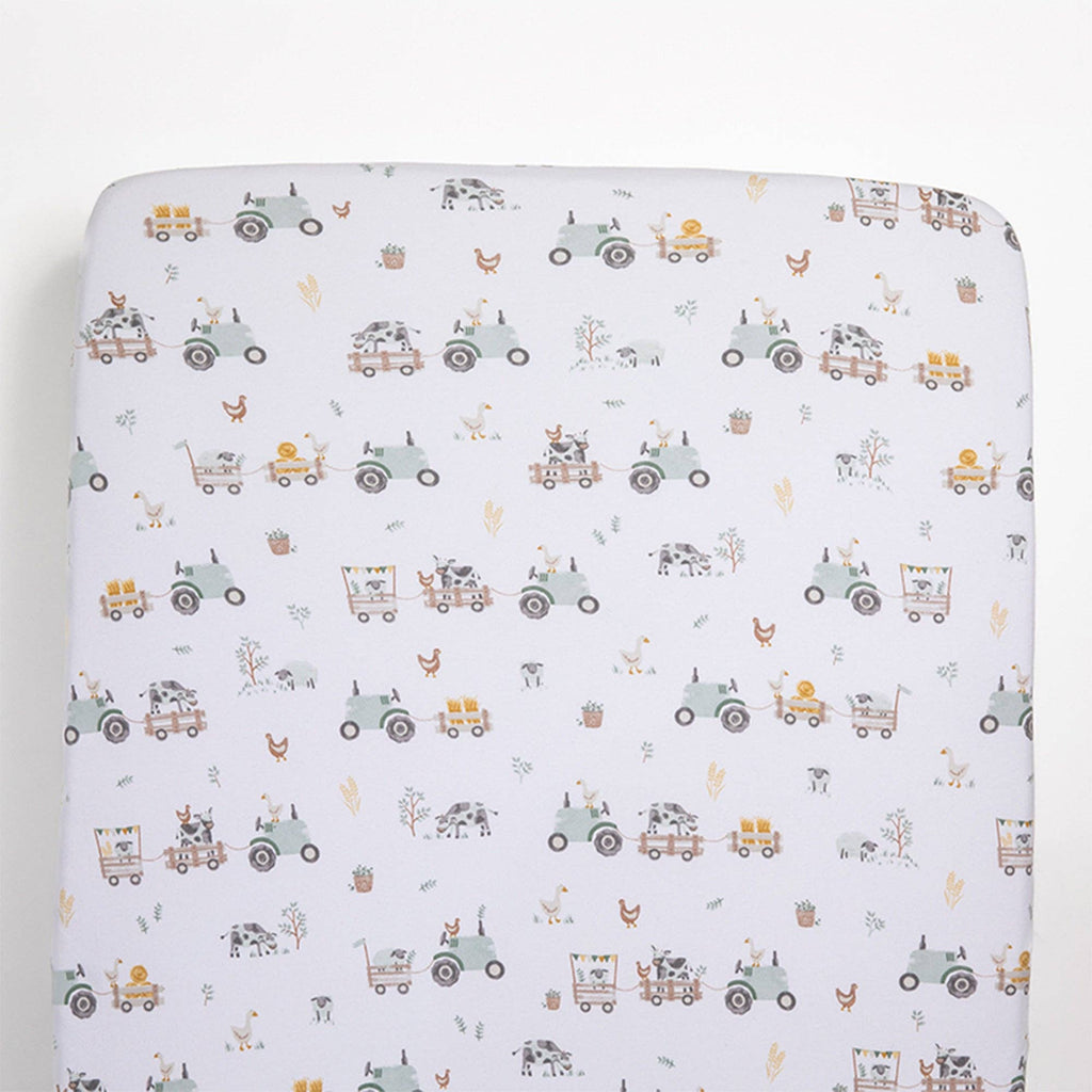 Cot Fitted Sheets | Tractor Ride - 2 pack